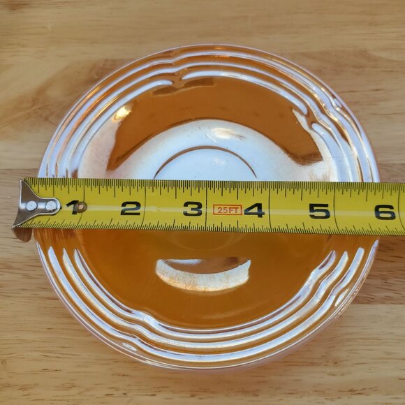 Fire King Peach Luster Tea Cup And Saucer Set Of 3 MCM 1950s VTG Made In USA - Picture 8 of 16